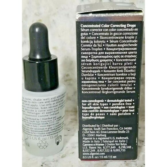 Algenist REVEAL Concentrated Color Correcting‎ Drops Serum BLUE 0.5oz NIB - Picture 4 of 4